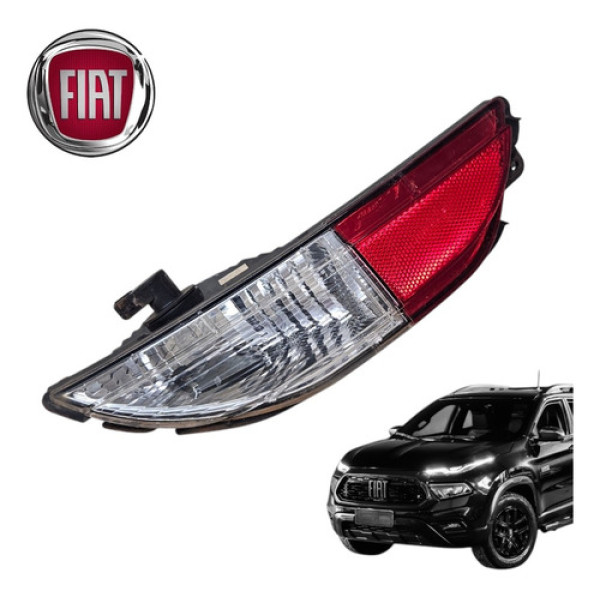 Refletor Olho De Gato Esquerdo Fiat Toro 2.0 Ranch 2021 2024 Vermelho