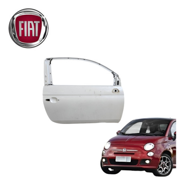 Porta Direita Fiat 500 1.4 Sport Air 2012 A 2015 Original Dianteira Direita Branca