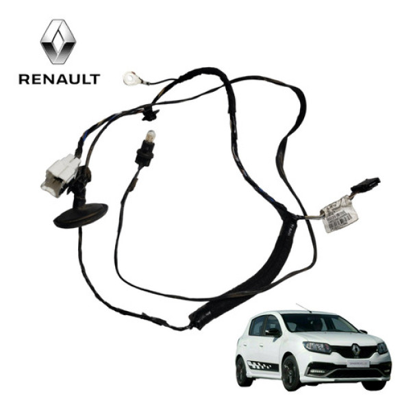 Chicote Luz Da Placa Traseira Renault Sandero 2014 A 2020