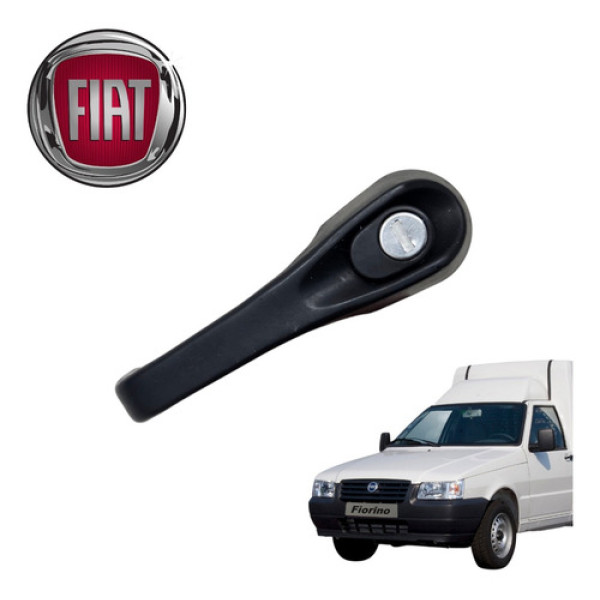 Maçaneta Externa Dianteira Direita Fiat Fiorino 1997 A 2012 Preto Dianteira