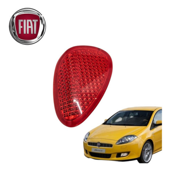 Refletor Olho Gato Porta Dianteira Direita Bravo Tjet 2014 Vermelha