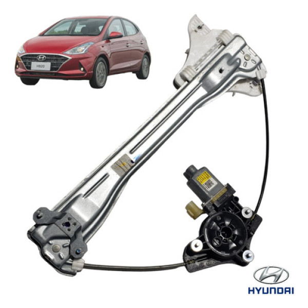 Maquina Vidro Elétrico Traseiro Esquerdo Hyundai Hb20 2021