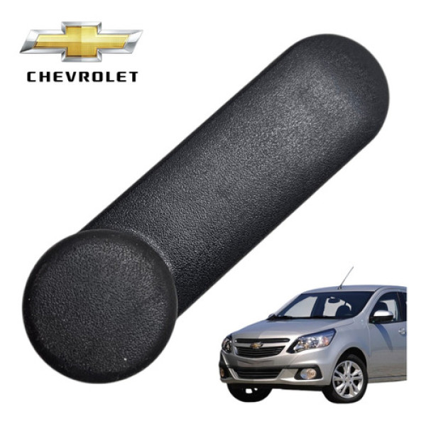 Manivela Vidro Traseiro Chevrolet Agile Ltz 2012 Original Preto