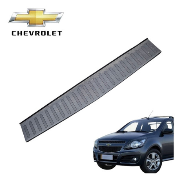 Soleira Parachoque Traseiro Chevrolet Montana 2011 A 2021 Preto