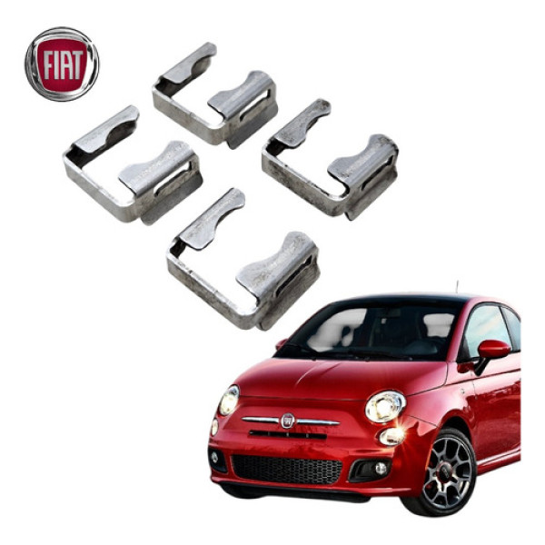 Kit Trava Bico Injetor Fiat 500 1.4 16v Sport 2012 A 2015 Prateado
