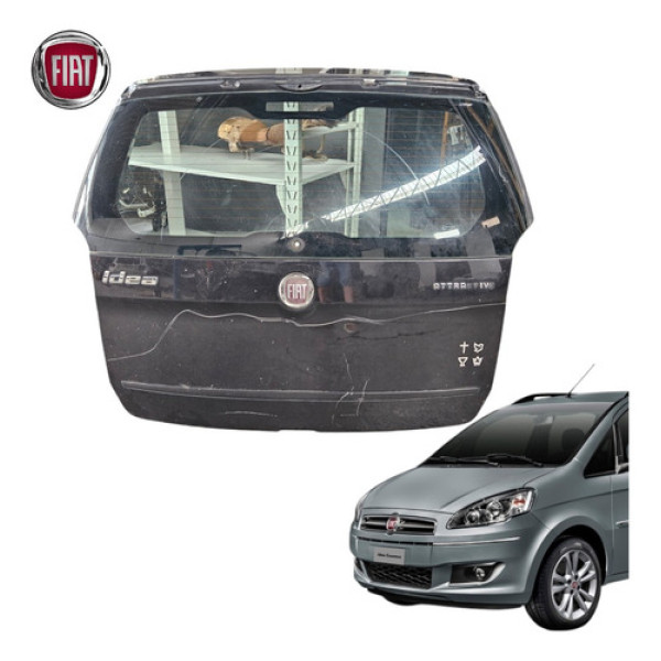 Tampa Traseira Fiat Idea 1.4 Attractive 2011 A 2014 Detalhe - Cinza