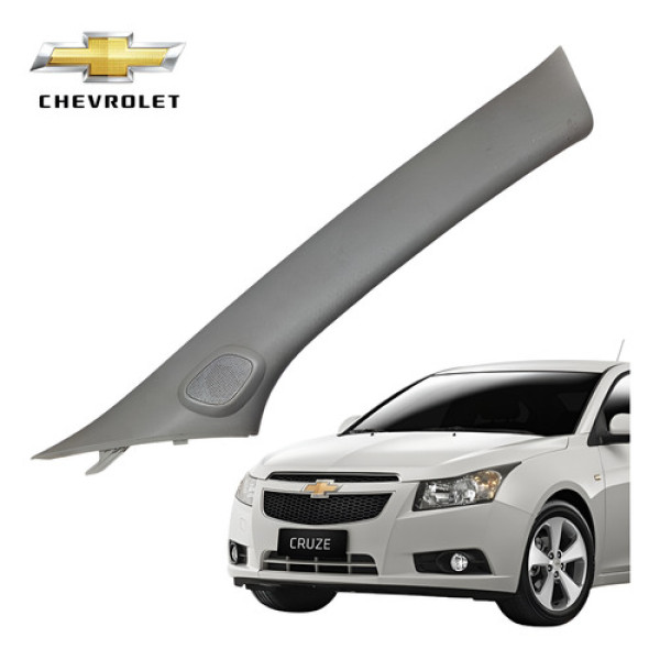 Acabamento Coluna Parabrisa Direito Cruze Com Tweeter 2013 - Cinza