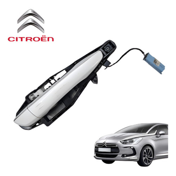 Maçaneta Externa Dianteira Direita Citroën Ds5 1.6 Thp 2014 Preto Dianteira