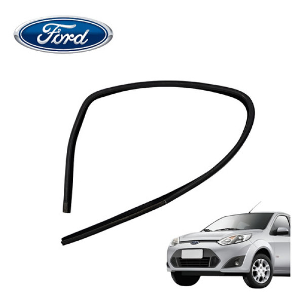 Borracha Canaleta Vidro Traseira Esquerda Ford Fiesta 2011 Preto