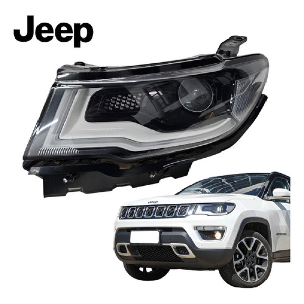 Farol Com Xenon Lado Esquerdo Jeep Compass 2018 A 2021 Orig Esquerdo/motorista