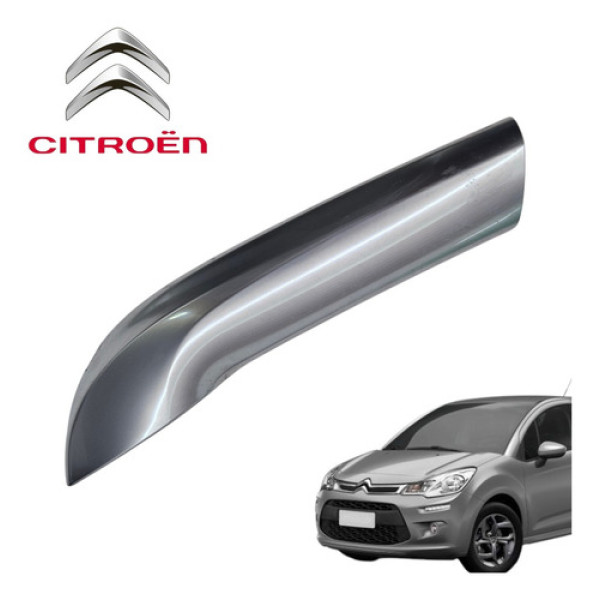 Puxador Interno Dianteiro Direito Citroën C3 Exclusive 2015 Cromado Dianteira