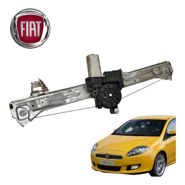 Máquina Vidro Traseiro Esquerdo Fiat Bravo Tjet 2012 Origina