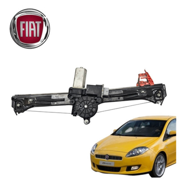Máquina Vidro Dianteira Direita Fiat Bravo Tjet 2014 Origina