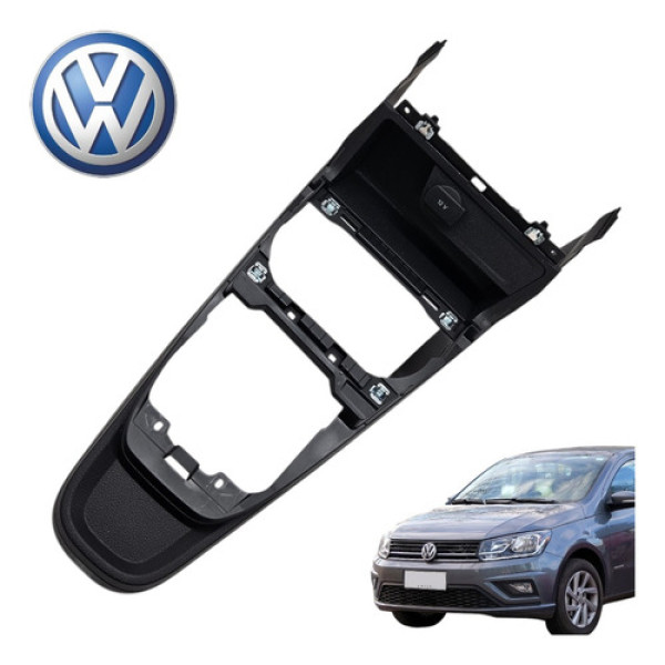 Porta Copos Console Central Vw Gol G7 G8 2020 A 2023 Origina Preto