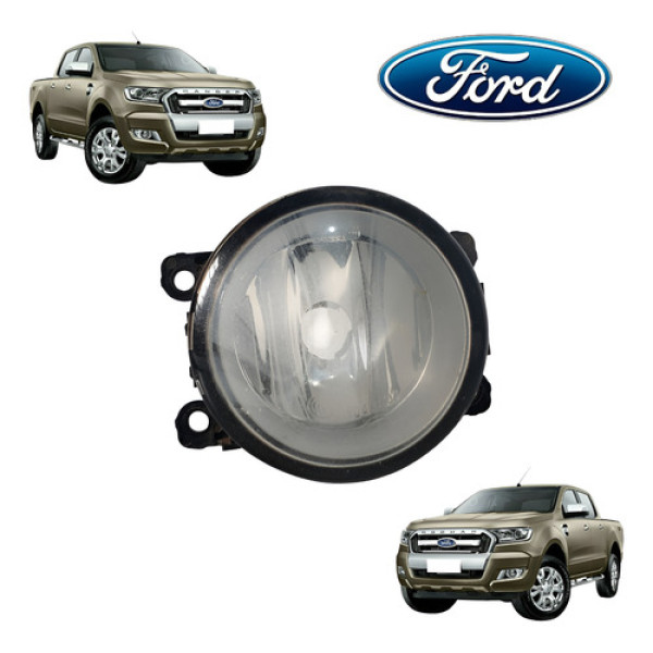 Moldura Do Farol De Milha Direiro E Esquerdo Da Ford Ranger  Prata