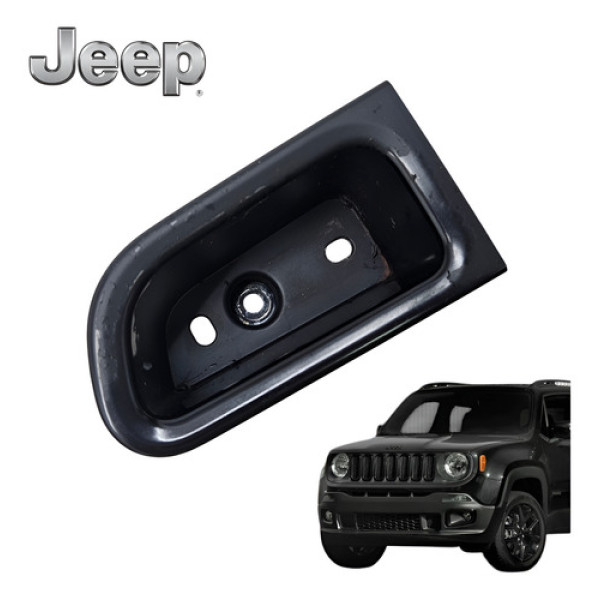 Puxador Porta Dianteira Esquerda Jeep Renegade T270 2018 Ori Preto Dianteira