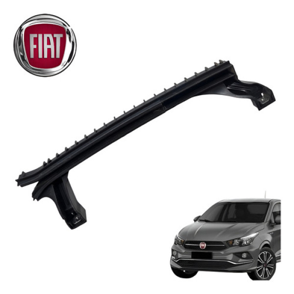 Canaleta Guia Vidro Traseiro Direito Fiat Cronos Drive 2020 Preto