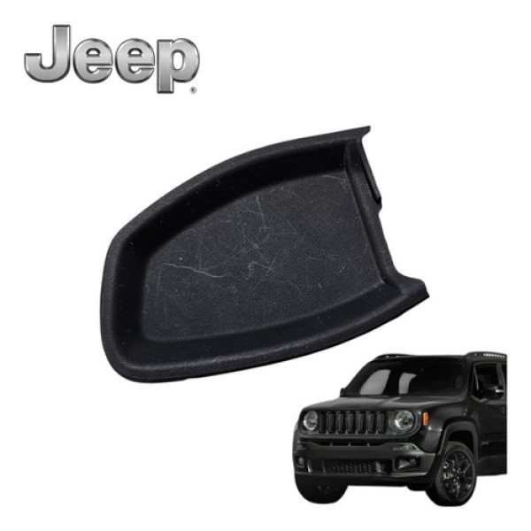 Acabamento Maçaneta Interna Esquerda Jeep Renegade 2016 2020 Preto Traseira