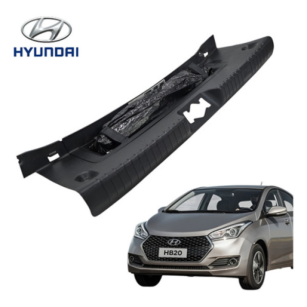 Acabamento Soleira Porta Malas Hyundai Hb20 2012 A 2018 Orig Preto