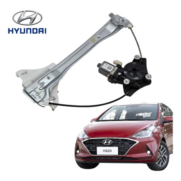 Maquina Vidro Elétrico Traseiro Direito Hyundai Hb20 2021 