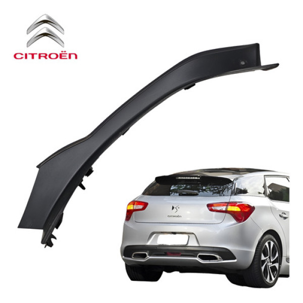 Moldura Acabamento Porta Malas Esquerdo Ds5 2013 A 2016 Orig Preto