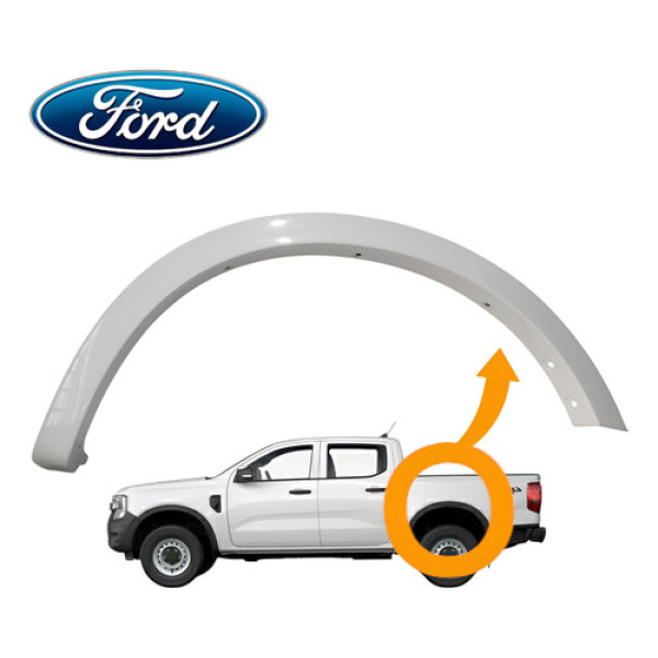 Moldura Aplique Acabamento Caçamba Direito Ford Ranger 2025 Branco