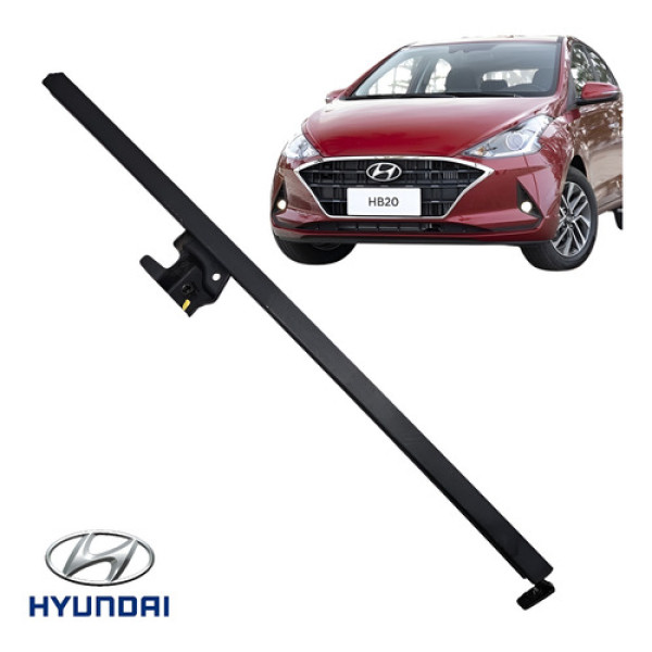 Guia Vidro Traseiro Esquerdo Hb20 2020 A 2022 Original  Preto