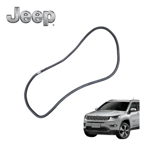 Borracha Porta Dianteira Esquerda Jeep Compass 2016 A 2021 Preto