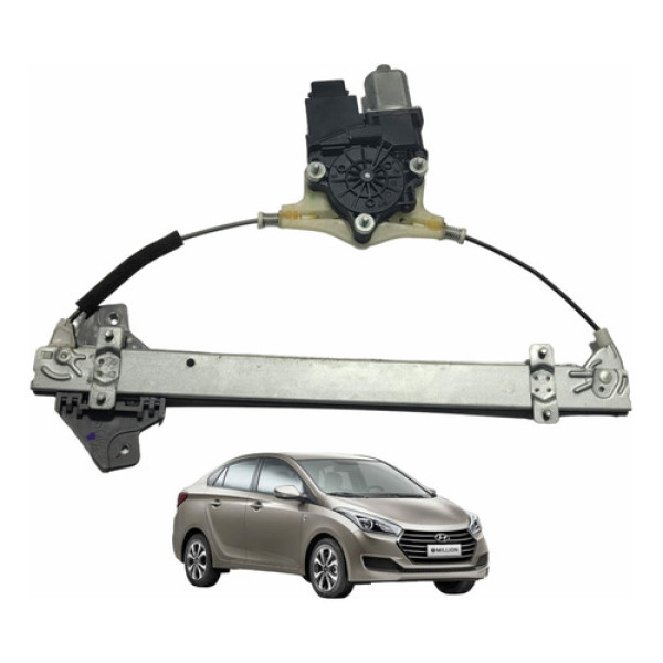 Maquina Vidro Porta Traseira Direita Hyundai Hb20s