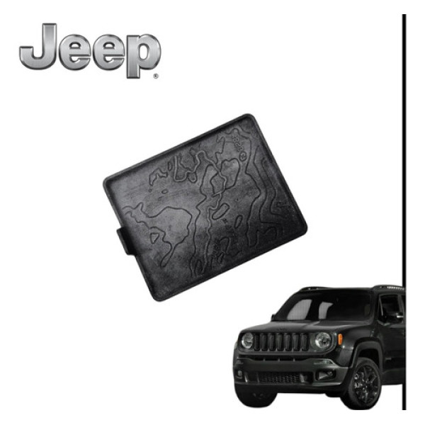 Tapete Borracha Console Jeep Renegade Flex 2016 A 2020 Orig Preto