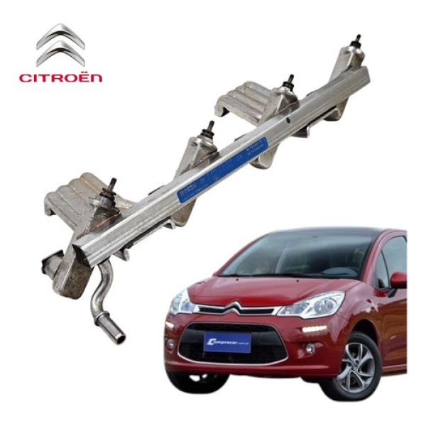 Flauta Bico Injetor Citroen C3 1.6 2013 A 2018 Original