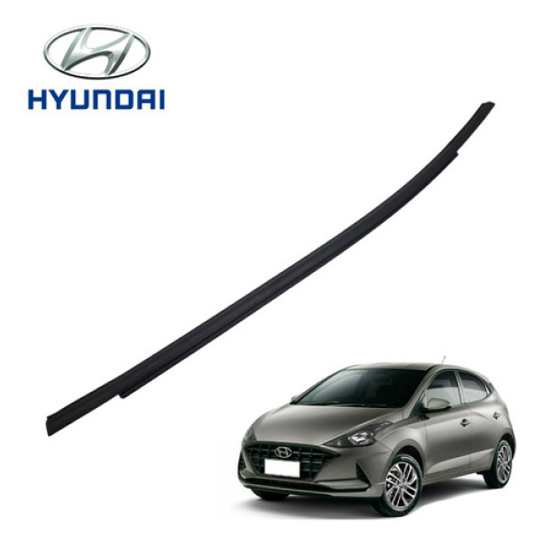 Borracha Pestana Externa Traseira Esquerda Hb20 Tgdi 2022  Preto