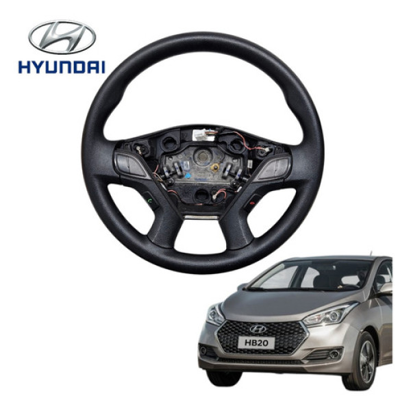 Volante Direção Com Comando Hyundai Hb20 2013 A 2019 Orig