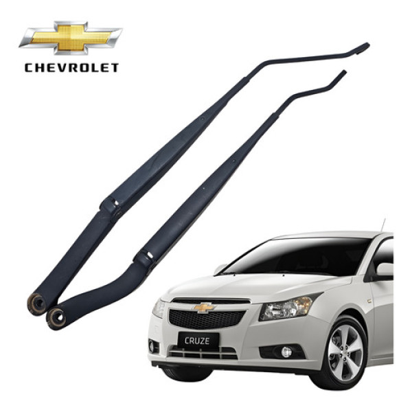 Par Haste Braço Limpador Parabrisa Gm Cruze 2013 A 2015 Orig Direito