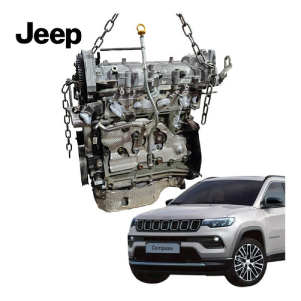 Motor Parcial Jeep Compass 2.0 Diesel 2022 C/ Arla 53 Mil Km