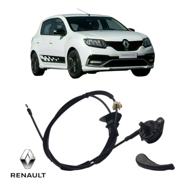 Alavanca C/ Cabo Abertura Capô Renault Sandero Rs 2.0 2018