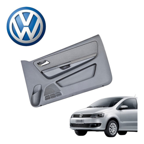 Forro Porta Dianteira Direita Vw Fox 1.0 Vht 2010 A 2014 Ori Preto