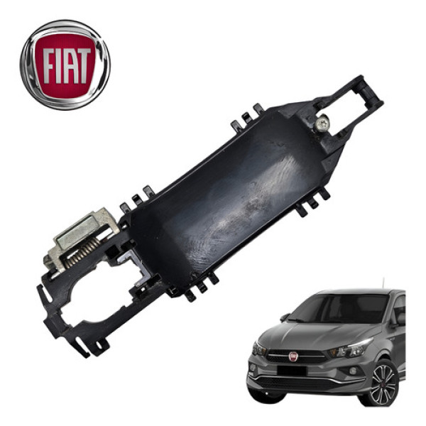 Suporte Maçaneta Externa Dianteira Direita Fiat Cronos 2020 Preto