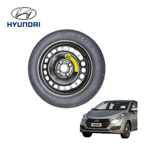 Roda Estepe Fino Aro 15 Hyundai Hb20 1.0 Comfort 2013 A 2019