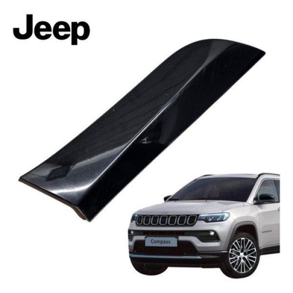 Aplique Moldura Tampa Traseira Direita Jeep Compass 2022 Preto