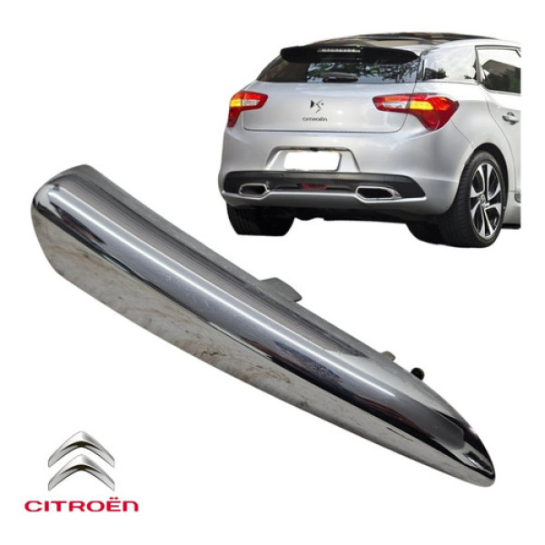 Friso Parachoque Dianteiro Esquerdo Citroën Ds5 2013 A 2016 Cromado