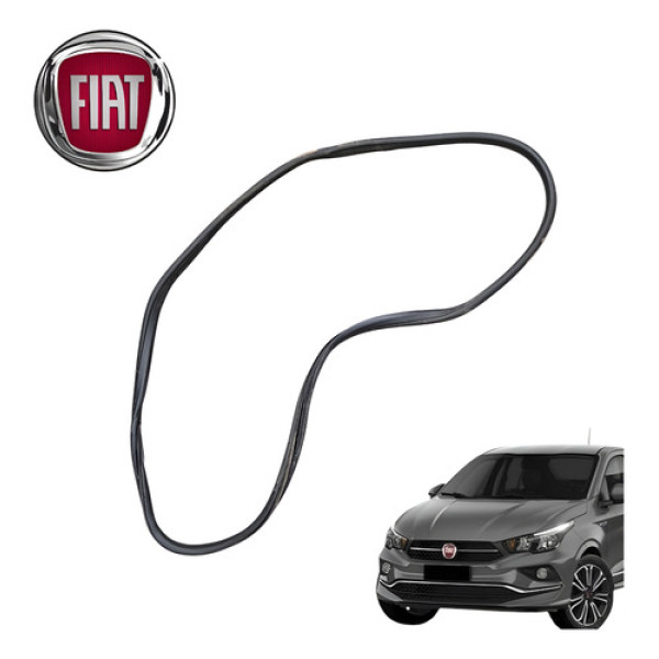 Borracha Carroceria Traseira Direita Fiat Cronos 2020 Orig - Preto