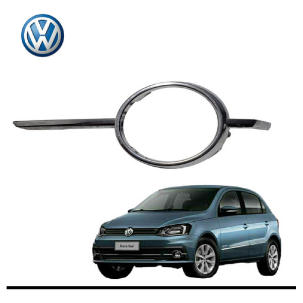 Moldura Acabamento Friso Cromado Farol Milha Direito Gol G7