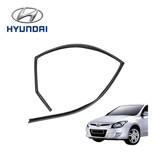 Borracha Canaleta Traseira Esquerda Hyundai I30 2.0 Gls 2009 Preto