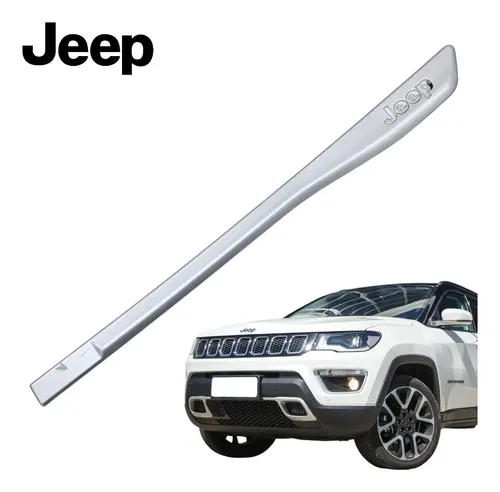 Friso Porta Traseira Esquerda Jeep Compass 2016 A 2018 Orig Prata