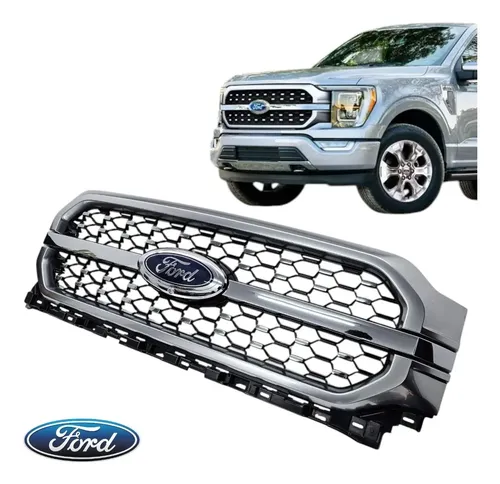 Grade Parachoque Dianteiro Ford F150 Platinum 2021 A 2023 Cromo Ambos Lados