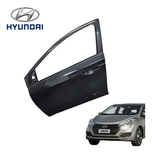 Porta Dianteira Esquerda Hyundai Hb20 1.0 Comfort 2019 Orig Dianteira Esquerda Preto