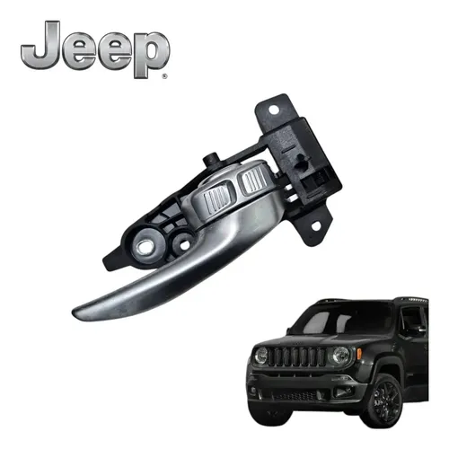 Maçaneta Interna Traseira Direita Jeep Renegade Flex 2020 Preto Traseira
