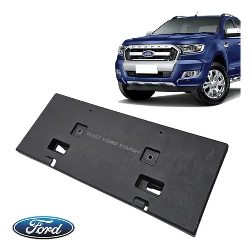 Suporte Placa Dianteira Ford Ranger 2016 A 2022 Original Preto