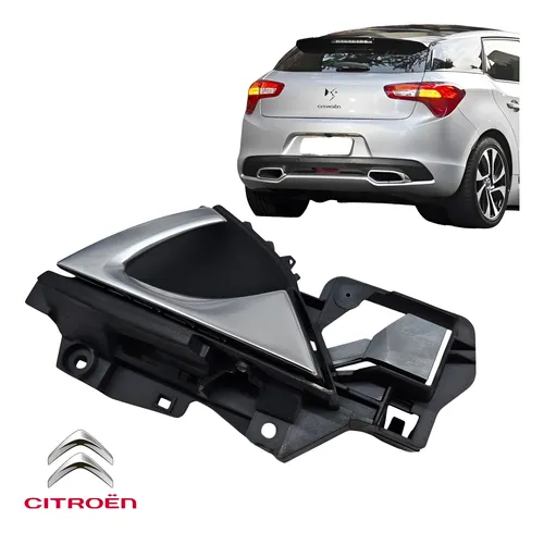 Maçaneta Interna Traseira Direita Citroën Ds5 2013 A 2016 Cinza Traseira